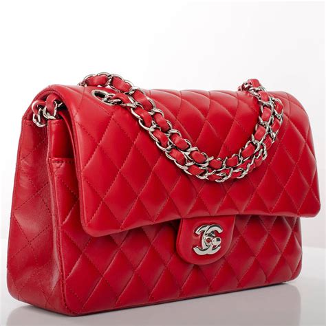 red chanel style bag|Chanel bag red inside.